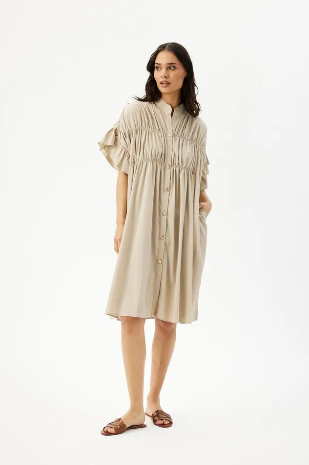 IN FRONT DRESSES Women VIKKY DRESS 16306 191 Sand 191