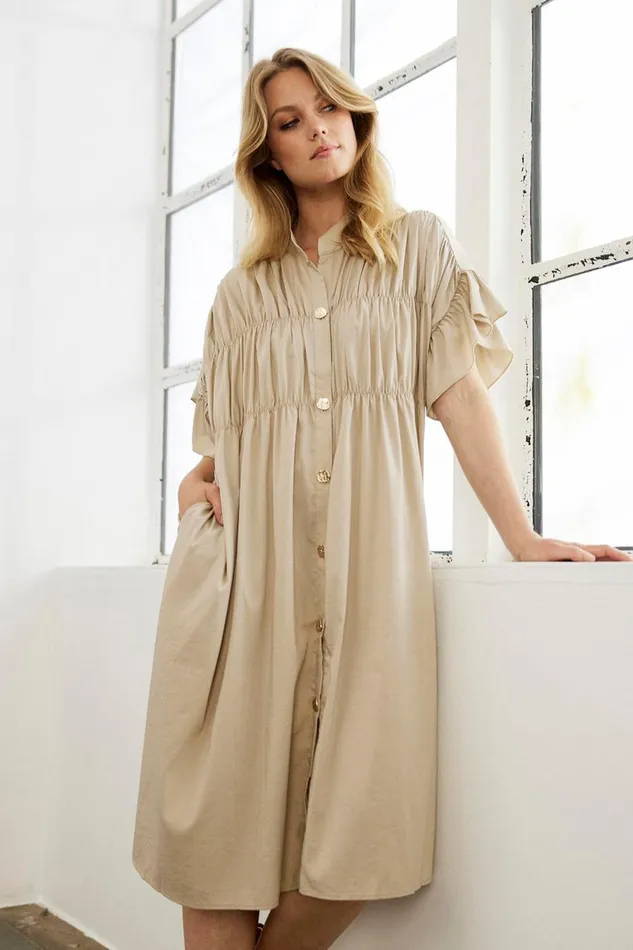 IN FRONT DRESSES Women VIKKY DRESS 16306 191 Sand 191
