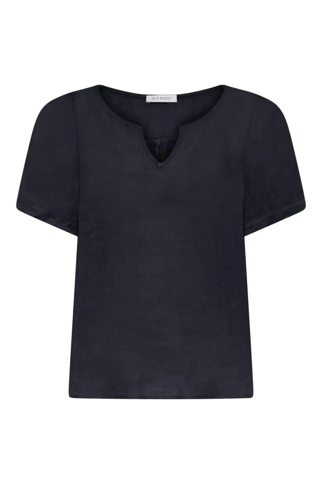 IN FRONT LINEN COLLECTION Women LINO BLOUSE 16234 591 Navy 591