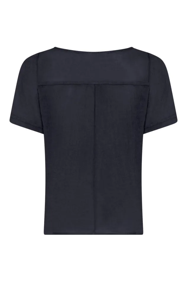 IN FRONT LINEN COLLECTION Women LINO BLOUSE 16234 591 Navy 591 IN FRONT LINEN COLLECTION Women LINO BLOUSE 16234 591 Navy 591