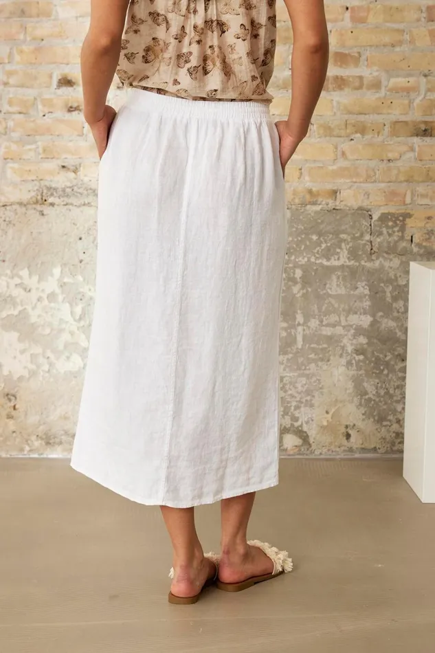 IN FRONT LINEN COLLECTION Women LINO SKIRT 16230 010 White 010