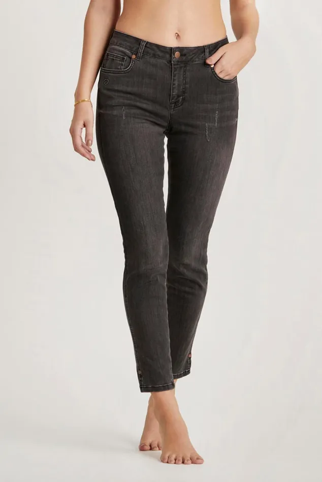 IN FRONT PANTS Women JUNE JEANS 14670 961 Dark Grey