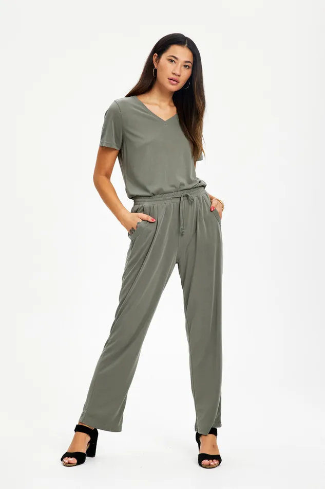 IN FRONT PANTS Women NINA PANT 15176 681 Army 681