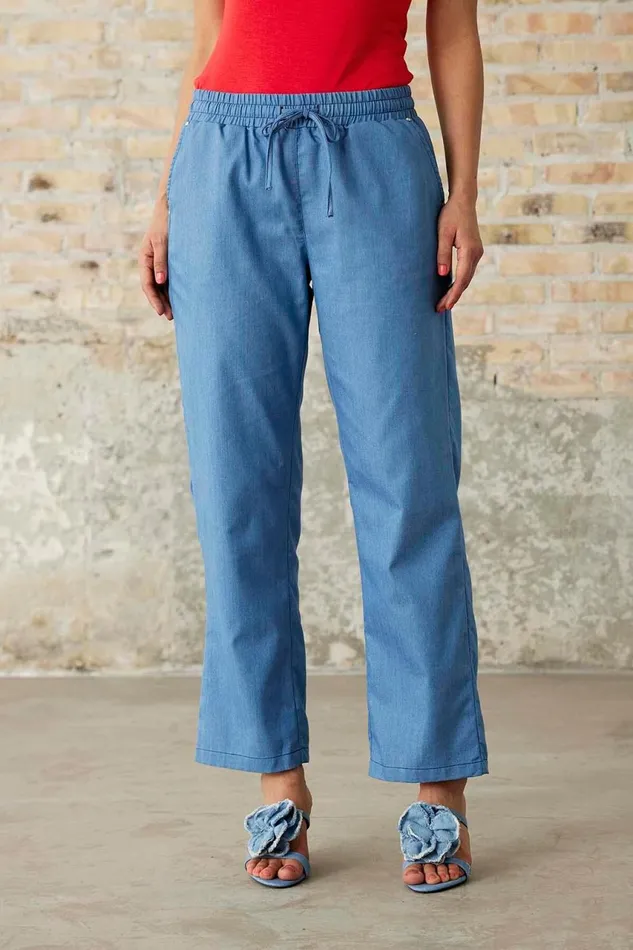 IN FRONT PANTS Women SUSAN PANTS 16100 509 Denim Blue 509