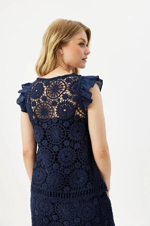 IN FRONT SALE Women LUIS BLOUSE 16327 591 Navy 591