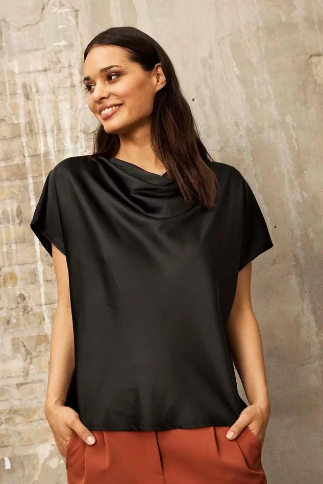 IN FRONT SALE Women MANDY BLOUSE 15878 999 Black 999