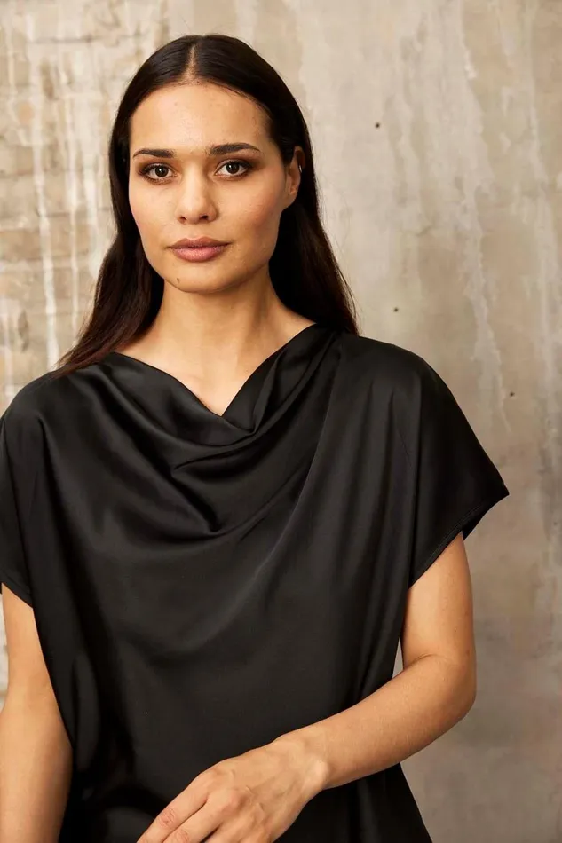 IN FRONT SALE Women MANDY BLOUSE 15878 999 Black 999