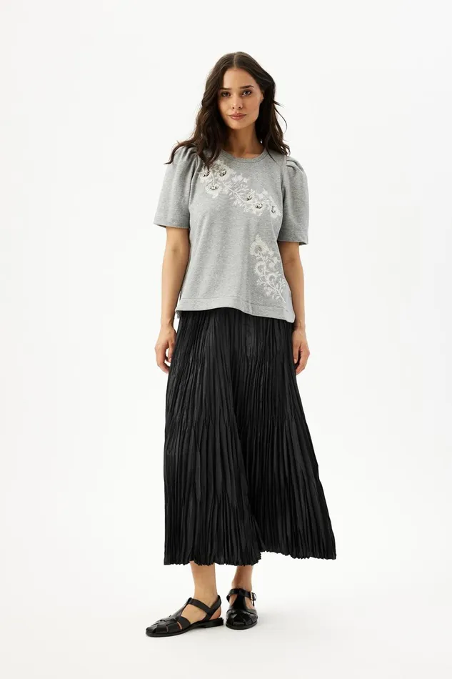 IN FRONT SALE Women STACY BLOUSE 16311 901 Grey Melange 901