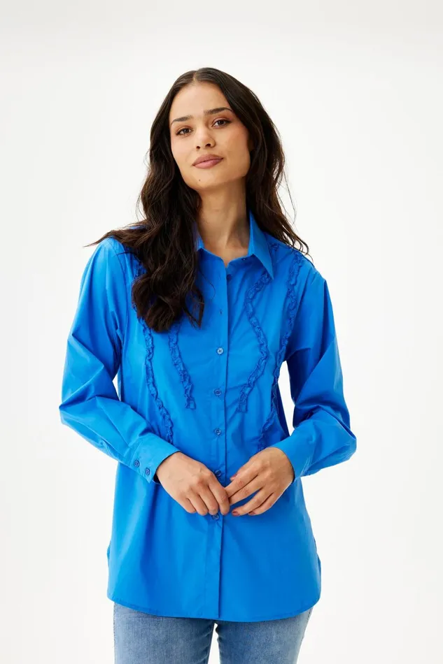 IN FRONT SALE Women TARA SHIRT 16415 502 Royal Blue 502