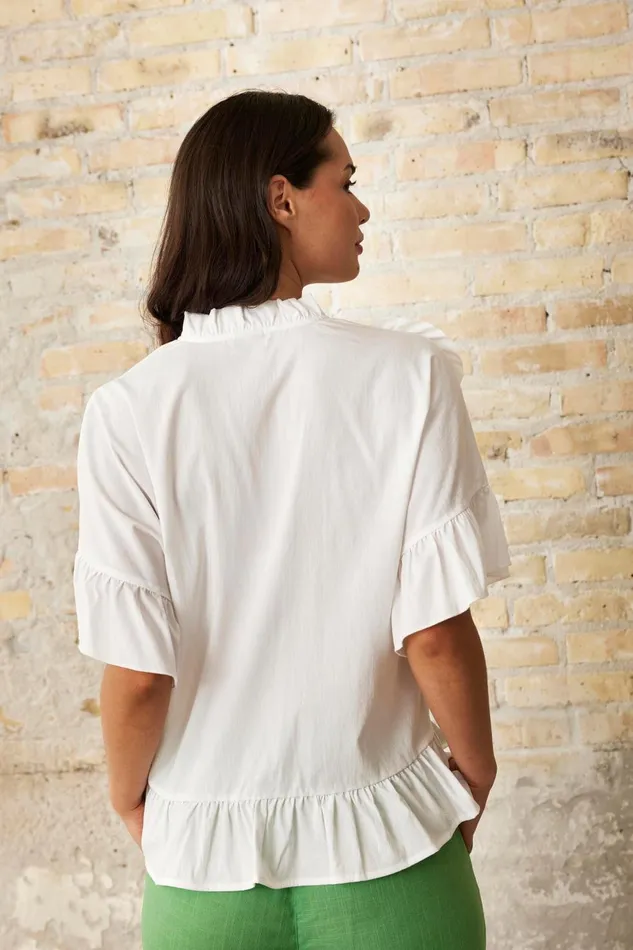 IN FRONT SALE Women VIKKY BLOUSE 16214 020 Off White 020