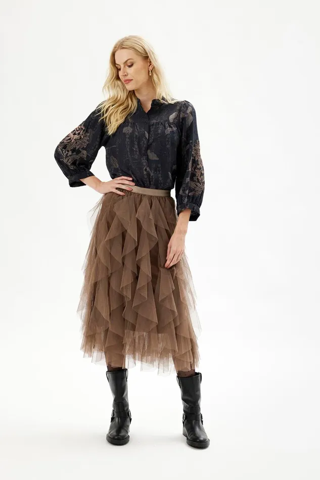 IN FRONT SKIRTS Women ADELINE SKIRT 16425 804 Mocca 804