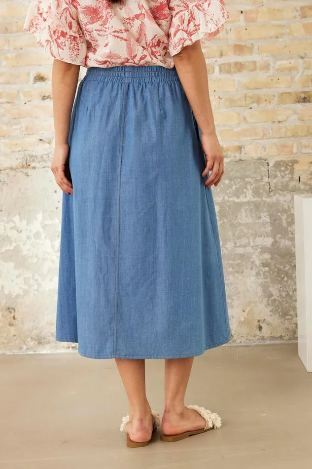 IN FRONT SKIRTS Women JANNE SKIRT 16208 511 Denim Light Blue 511