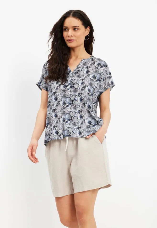 IN FRONT SKIRTS Women LINO SHORTS 15685 190 Nature 190