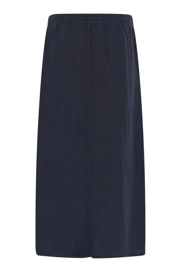 IN FRONT SKIRTS Women LINO SKIRT 16230 591 Navy 591 IN FRONT SKIRTS Women LINO SKIRT 16230 591 Navy 591