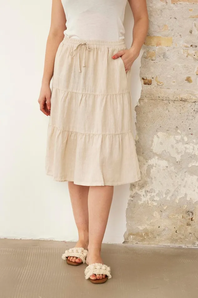 IN FRONT SKIRTS Women LINO SKIRT 16237 190 Nature 190
