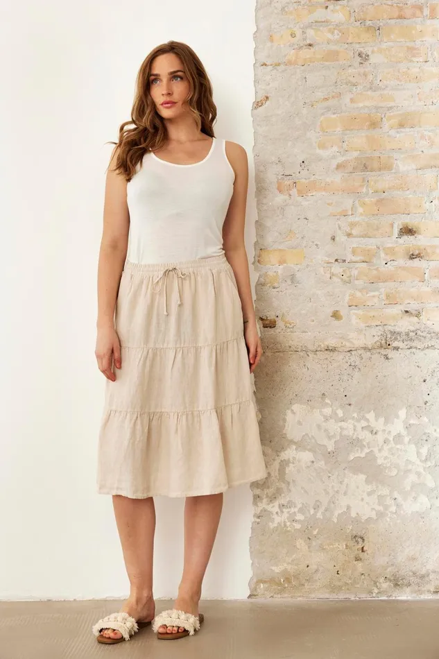 IN FRONT SKIRTS Women LINO SKIRT 16237 190 Nature 190