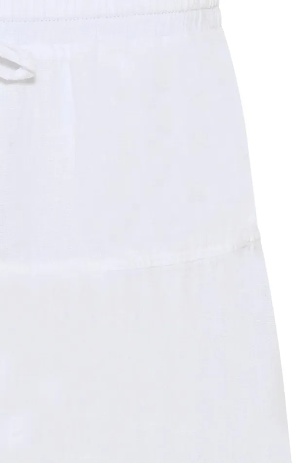 IN FRONT SKIRTS Women LINO SKIRT 16239 010 White 010 IN FRONT SKIRTS Women LINO SKIRT 16239 010 White 010