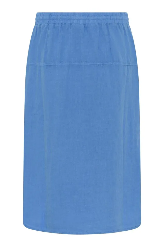 IN FRONT SKIRTS Women LINO SKIRT 16239 501 Blue 501 IN FRONT SKIRTS Women LINO SKIRT 16239 501 Blue 501