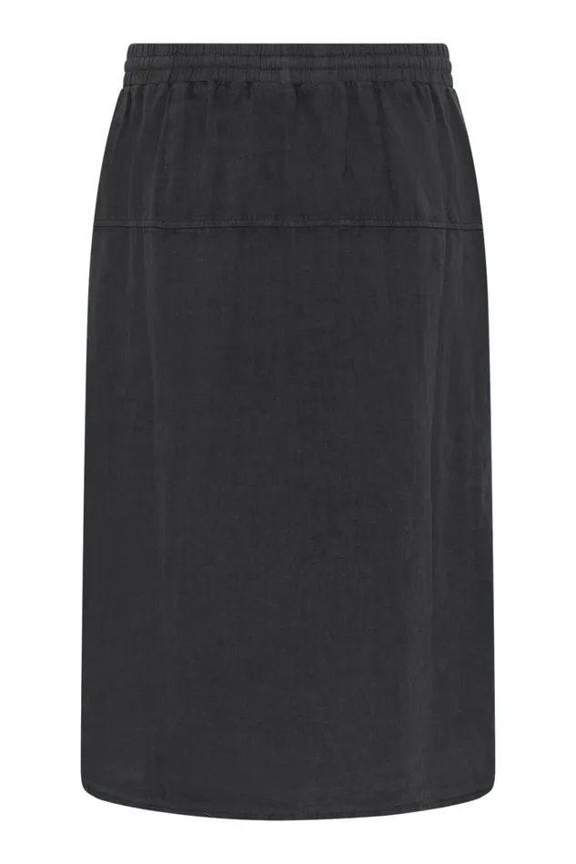 IN FRONT SKIRTS Women LINO SKIRT 16239 999 Black 999 IN FRONT SKIRTS Women LINO SKIRT 16239 999 Black 999