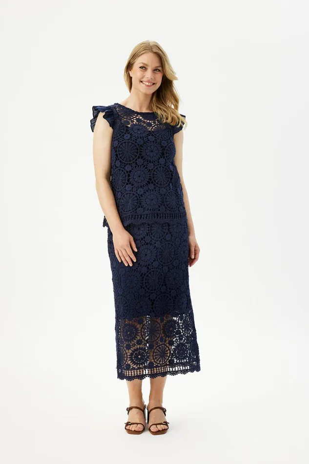 IN FRONT SKIRTS Women LUIS SKIRT 16326 591 Navy 591