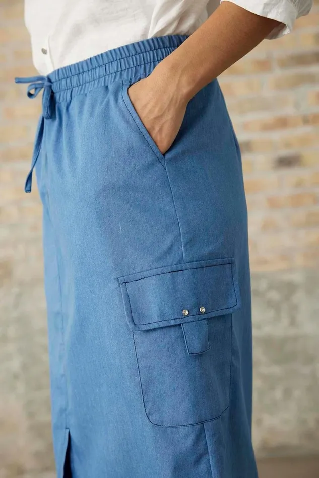 IN FRONT SKIRTS Women SUSAN SKIRT 16102 509 Denim Blue 509