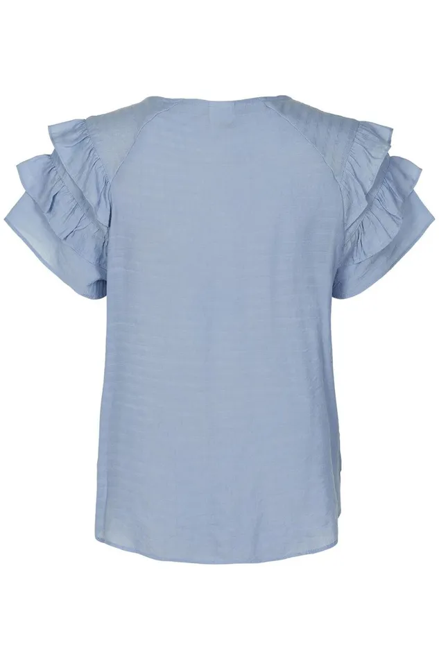 IN FRONT TOPS TSHIRTS Women FREYA BLOUSE 15025 505 Light Blue 505