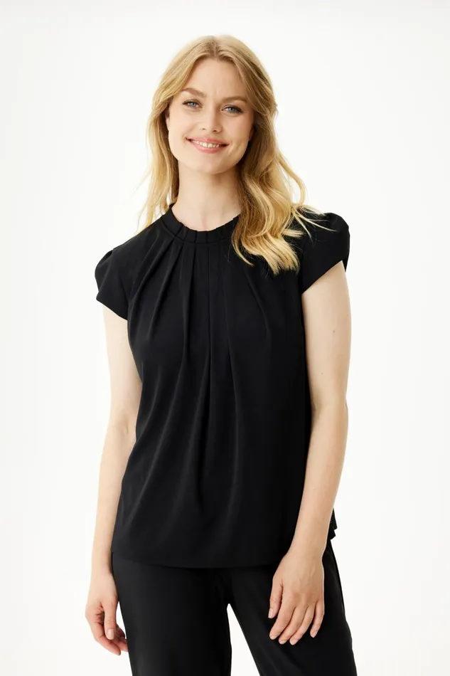 IN FRONT TOPS TSHIRTS Women GRAZIA BLOUSE 13028 999 Black 999