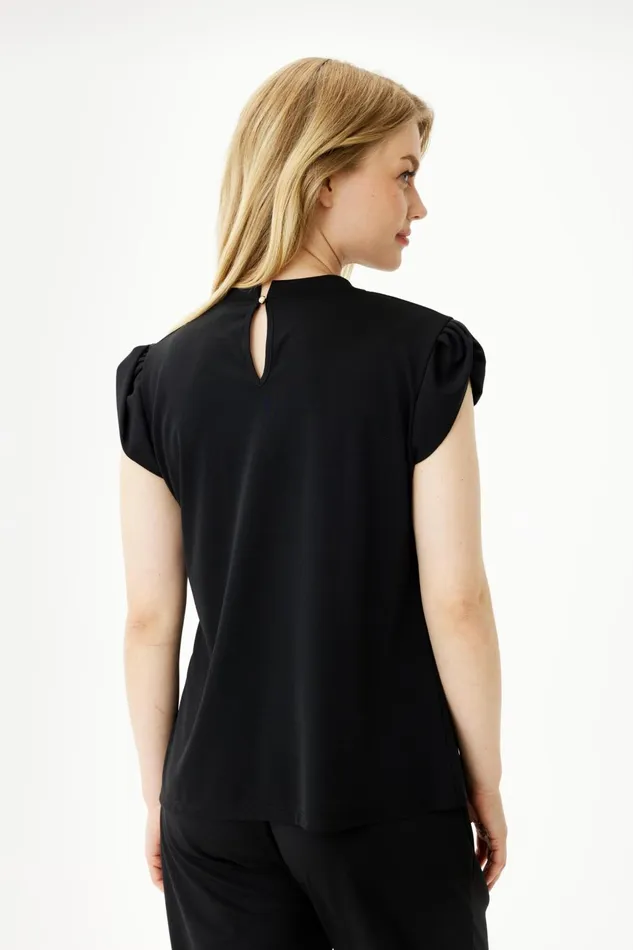 IN FRONT TOPS TSHIRTS Women GRAZIA BLOUSE 13028 999 Black 999