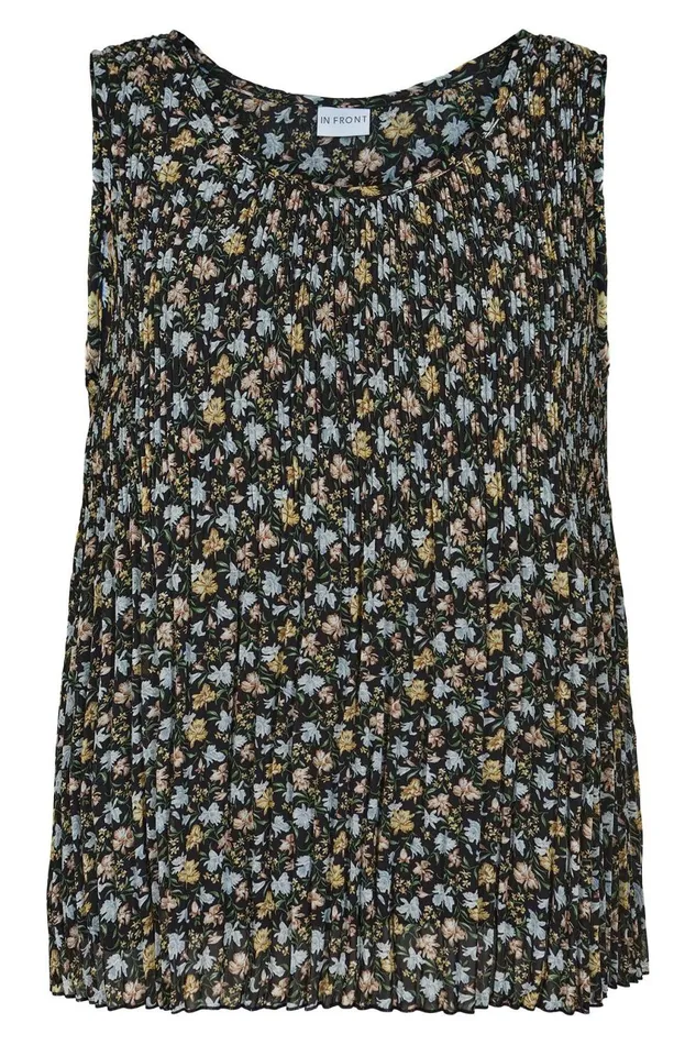 IN FRONT TOPS TSHIRTS Women JAYDE PLISSE TOP 14988 999 Black 999