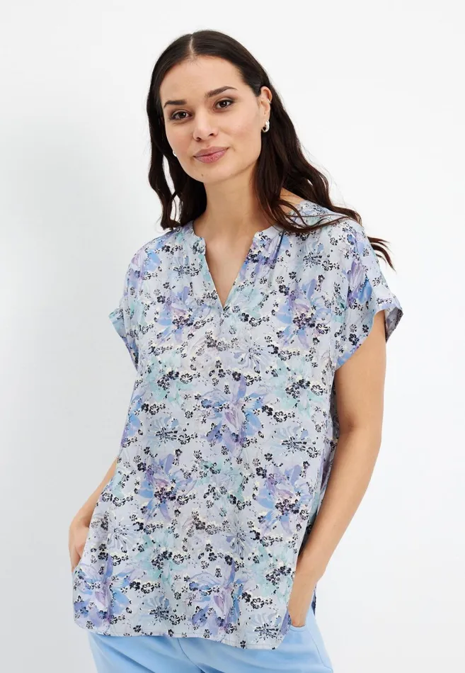 IN FRONT TOPS TSHIRTS Women JUSTINA BLOUSE 15630 501 Blue 501