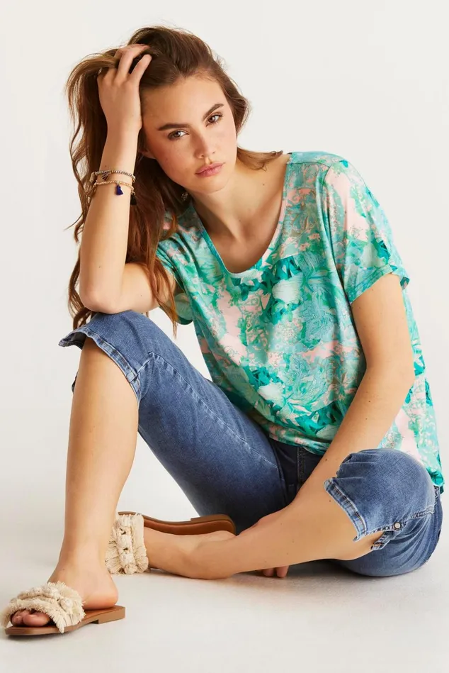 IN FRONT TOPS TSHIRTS Women KALINA TSHIRT 15096 615 Green 615