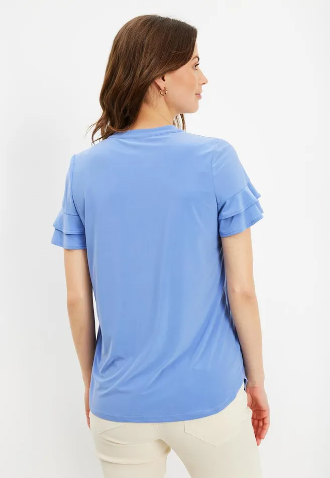 IN FRONT TOPS TSHIRTS Women LILLI BLOUSE 15782 504 Sky Blue 504