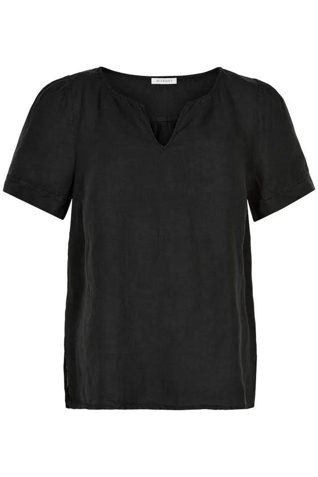 IN FRONT TOPS TSHIRTS Women LINO BLOUSE 15038 999 Black 999