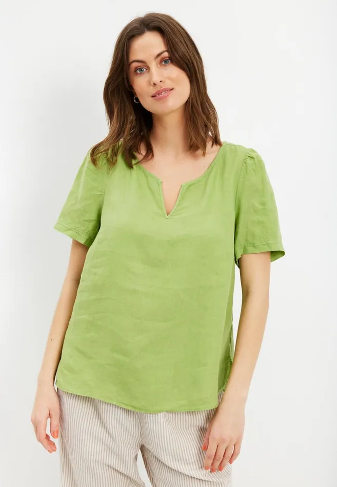 IN FRONT TOPS TSHIRTS Women LINO BLOUSE 15691 630 Apple Green 630