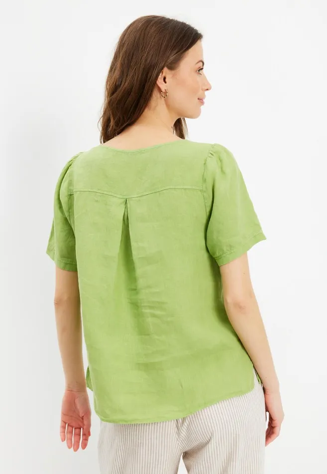 IN FRONT TOPS TSHIRTS Women LINO BLOUSE 15691 630 Apple Green 630