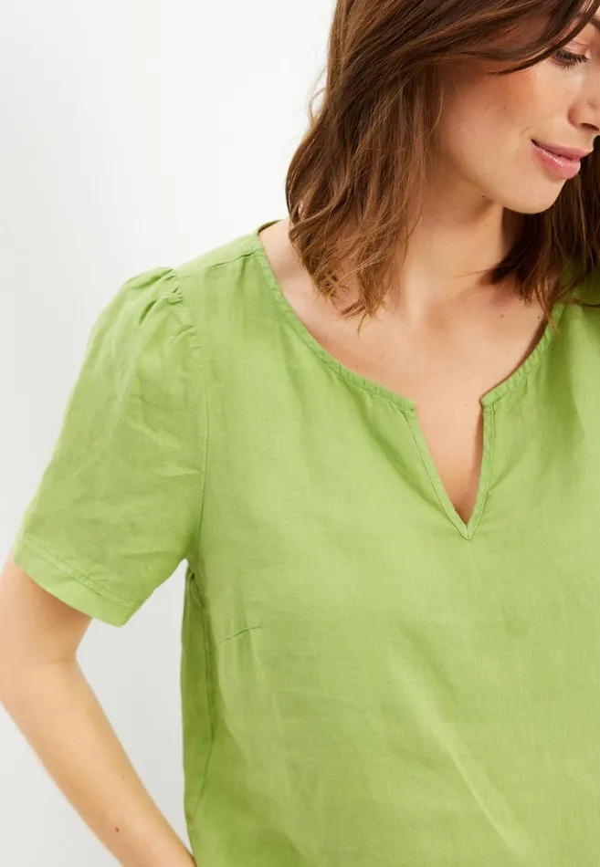 IN FRONT TOPS TSHIRTS Women LINO BLOUSE 15691 630 Apple Green 630