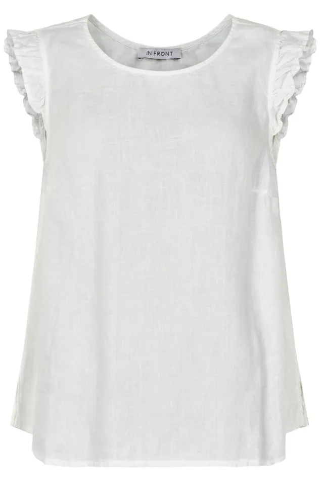 IN FRONT TOPS TSHIRTS Women LINO TOP 15039 010 White 010