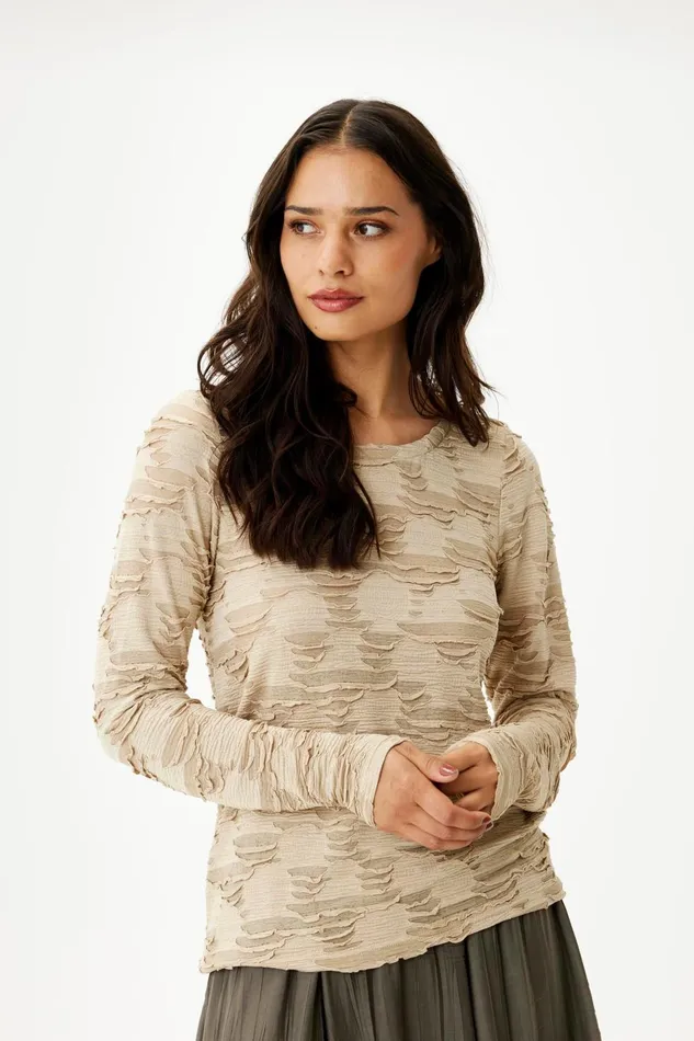 IN FRONT TOPS TSHIRTS Women LOTUS TSHIRT 16359 191 Sand 191