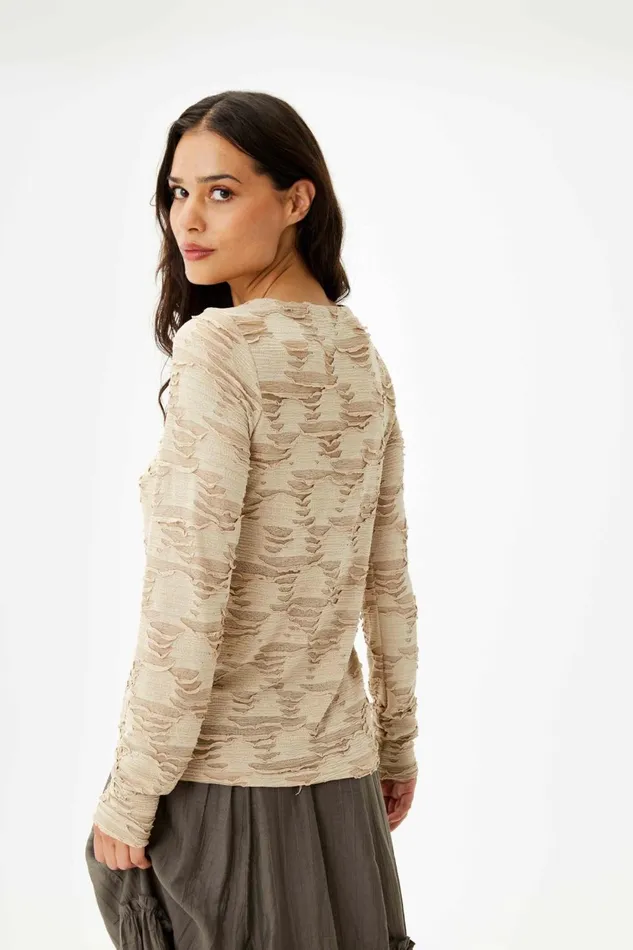 IN FRONT TOPS TSHIRTS Women LOTUS TSHIRT 16359 191 Sand 191