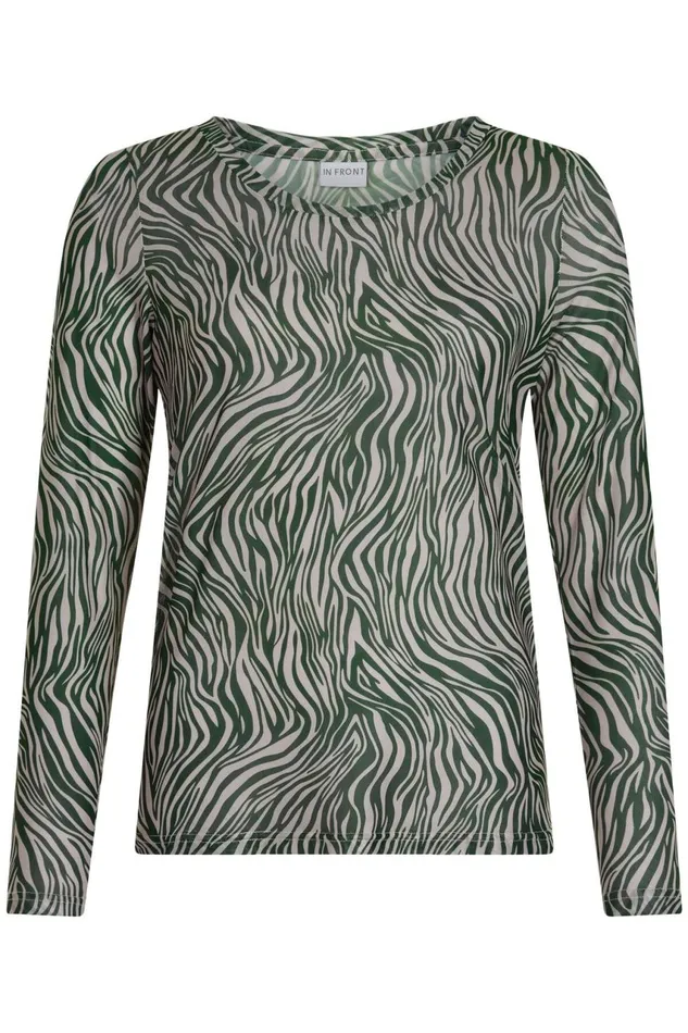 IN FRONT TOPS TSHIRTS Women MESH TSHIRT 14836 615 Green 615