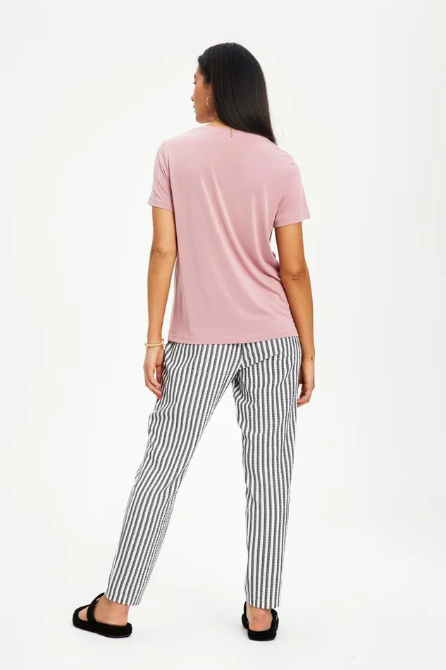 IN FRONT TOPS TSHIRTS Women NINA TSHIRT 14312 210 Dusty Rose 210