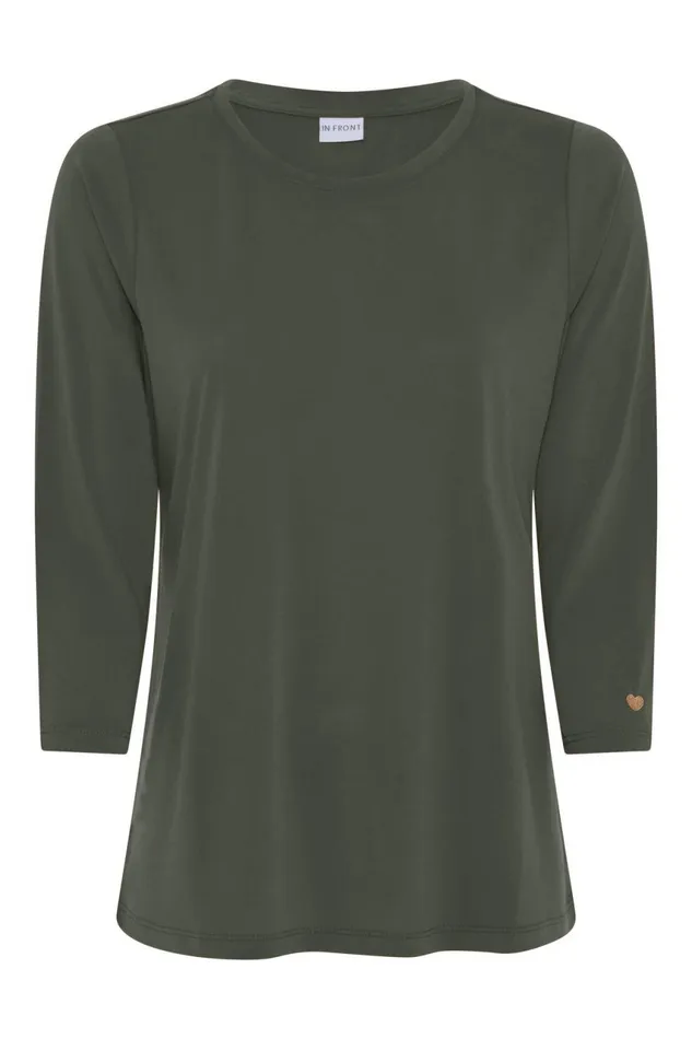 IN FRONT TOPS TSHIRTS Women NINA TSHIRT 14920 615 Green 615