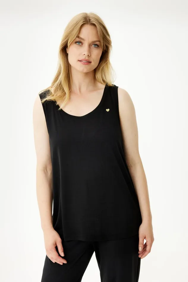 IN FRONT TOPS TSHIRTS Women NINA TOP 14313 999 Black 999