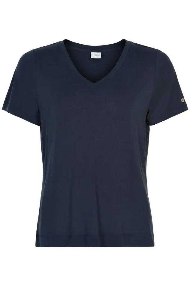 IN FRONT TOPS TSHIRTS Women NINA VNECK TSHIRT 14919 591 Navy 591
