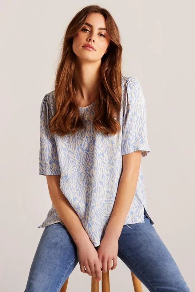 IN FRONT TOPS TSHIRTS Women SHONA BLOUSE 14963 505 Light Blue 505