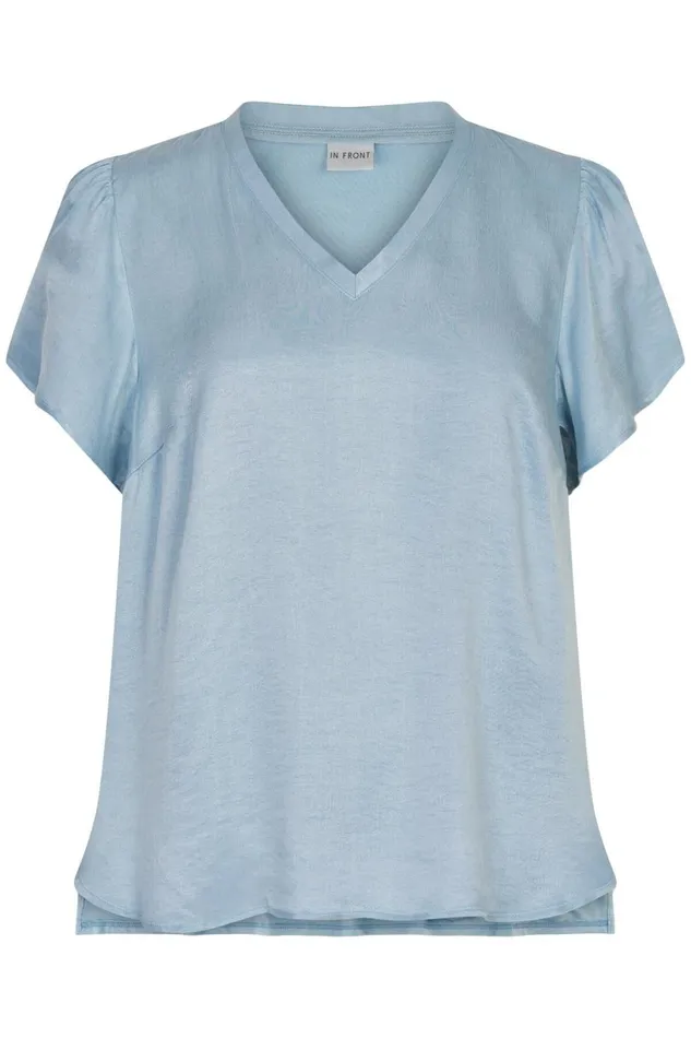 IN FRONT TOPS TSHIRTS Women SMILLA BLOUSE 14932 505 Light Blue 505
