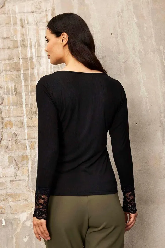 IN FRONT TOPS TSHIRTS Women VIVIAN BLOUSE 15862 999 Black 999