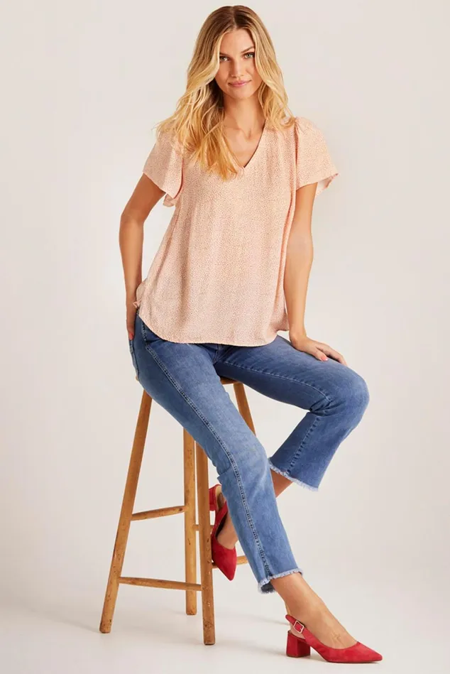 IN FRONT TOPS TSHIRTS Women YALA BLOUSE 14933 221 Pink 221