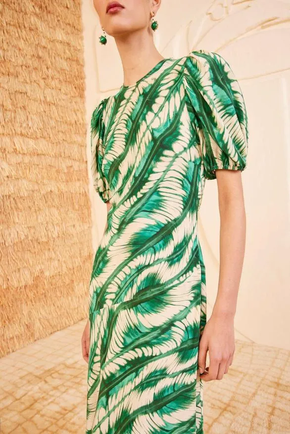 Ines Dress Acacia Women Ulla Johnson Dresses Ines Dress Acacia Women Ulla Johnson Dresses