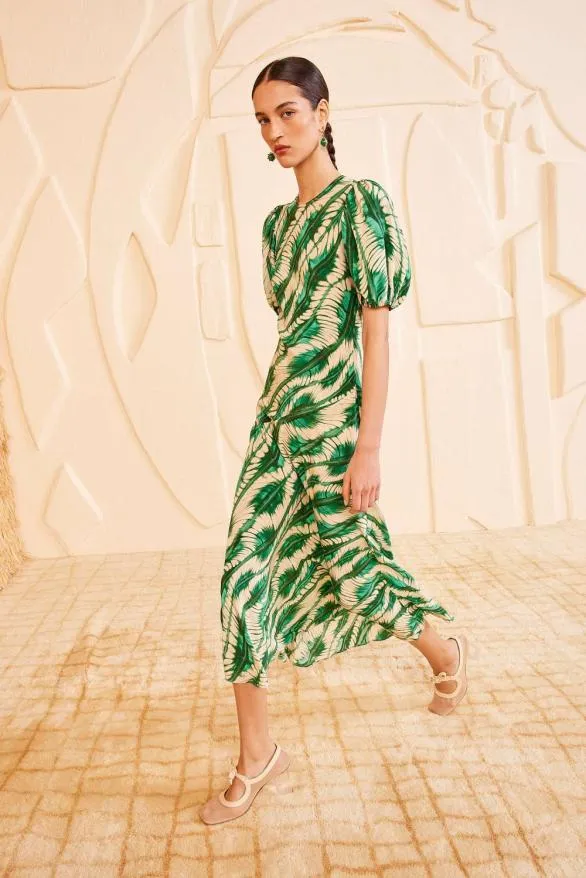 Ines Dress Acacia Women Ulla Johnson Dresses Ines Dress Acacia Women Ulla Johnson Dresses